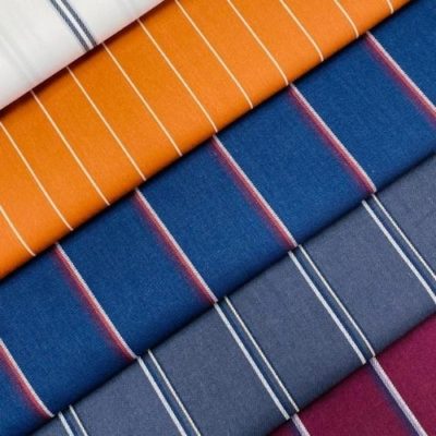 This is a premium collection of cotton and linen stripe fabric, with a wide range of colors 