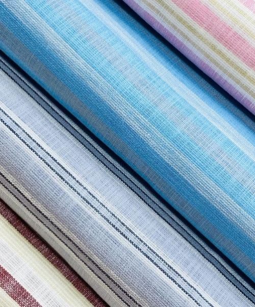pure Cotton Stripe Fabric for Shirts